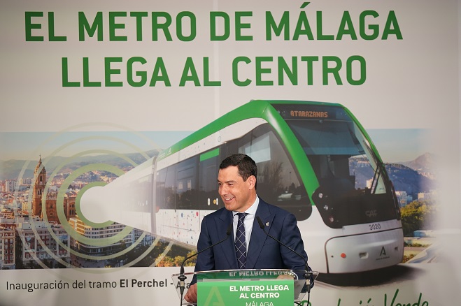 Metro de Málaga llega al centro