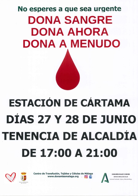 Donación sangre Estación Cártama