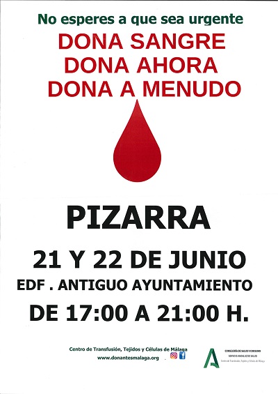 Donación sangre junio 2023 Pizarra