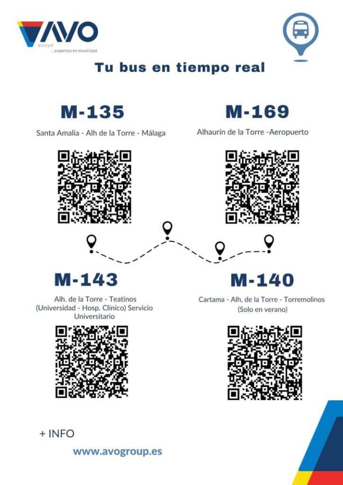 códigos QR autobuses Vázquez Olmedo