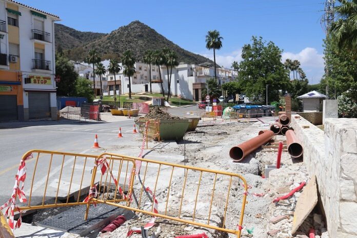 Obras remodelación Santo Cristo en Cártama