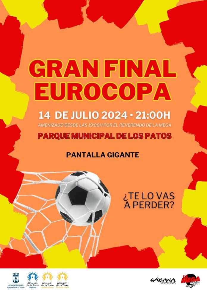 Pantalla final Eurocopa Alhaurín de la Torre