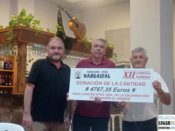 Cáritas recibe más de 4.000 euros de lo recaudado en la Verbena Flamenca